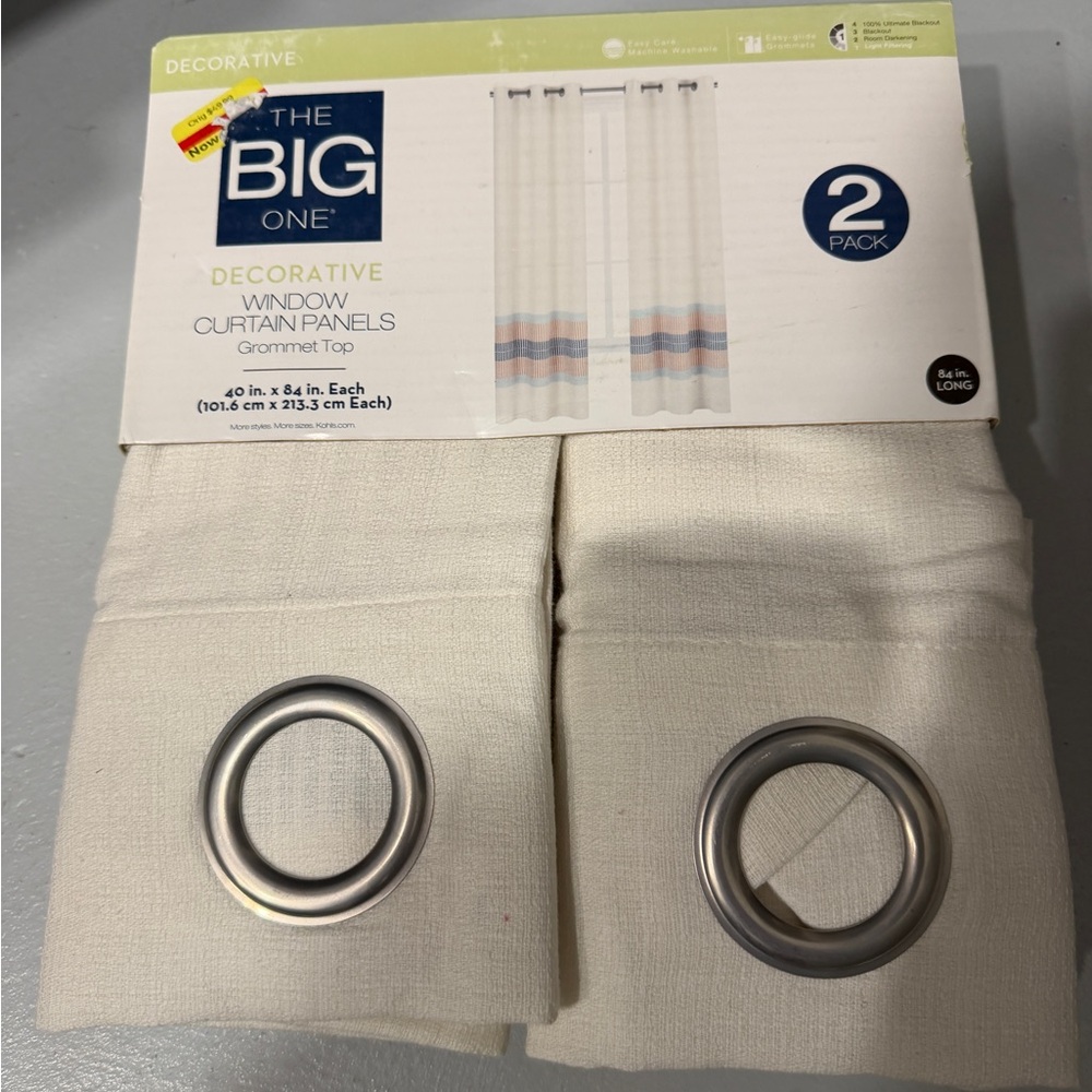 The Big One Decorative Curtain Panels 2-Pack